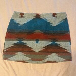 AE Aztec Print Mini Skirt  |  Size 8